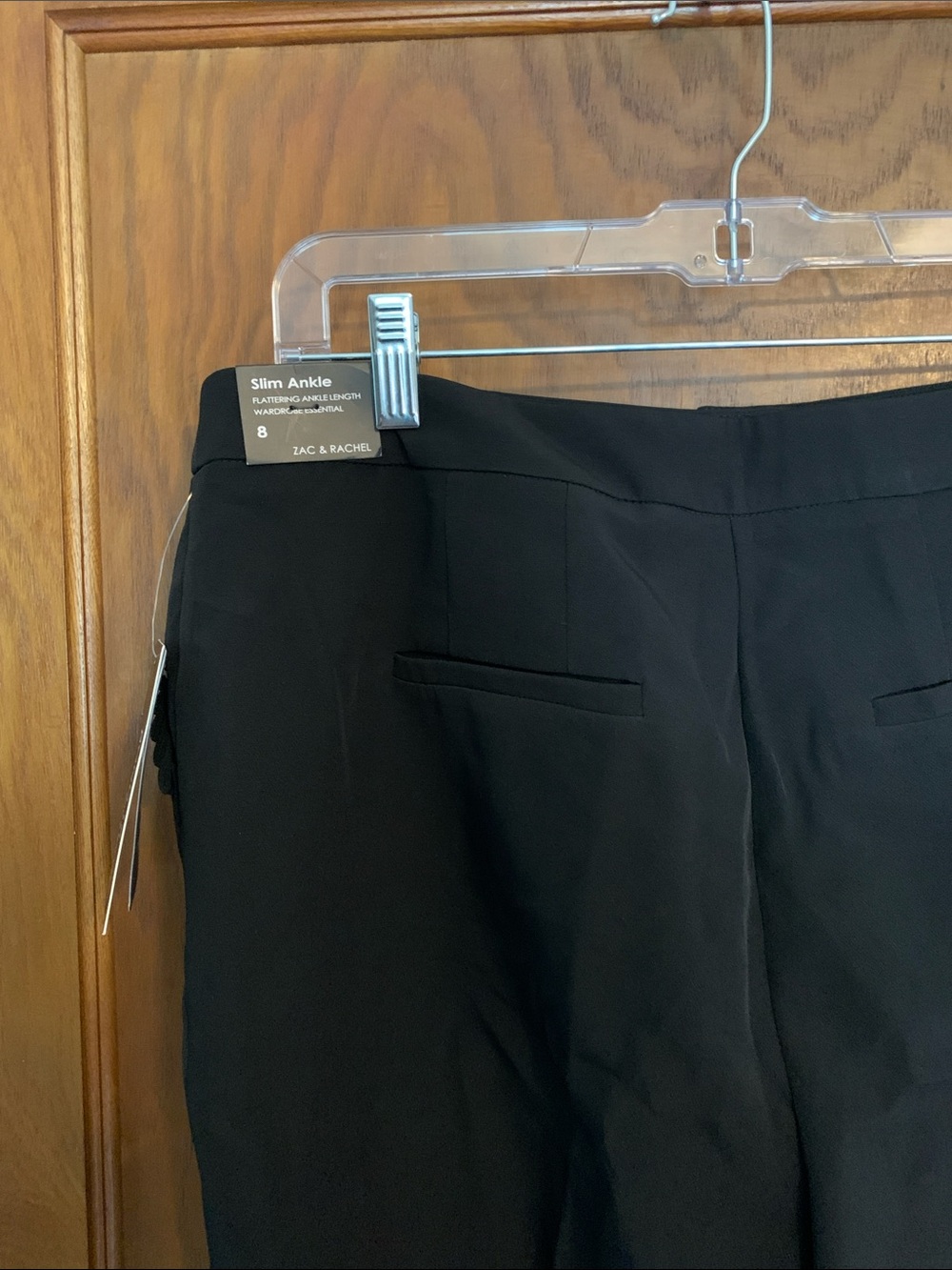 Zac & Rachel Black Ponte Slim Ankle Trousers - Picture 6 of 9